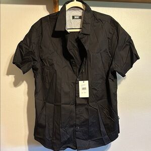 DKNY Men's Black Short Sleeve Shirt
